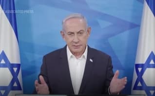 O primeiro-ministro de Israel, Benjamin Netanyahu declarou: “Quem nos prejudicar, nós os prejudicaremos”. (Captura de tela/YouTube/AP)