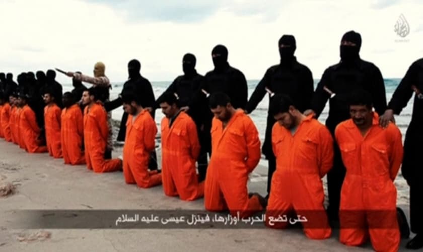 Em fevereiro de 2015, 21 cristãos coptas foram decapitados por