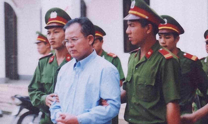 O pastor Nguyen Cong Chinh foi libertado após pressão da comunidade internacional. (Foto: Release International)