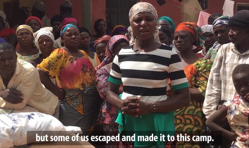 Mary Dung fala em vídeo da Missão Portas Abertas sobre a situação dos cristãos que sobreviveram aos ataques dos Fulani, grupo terrorista nigeriano. (Foto: Missão Portas Abertas/EUA)