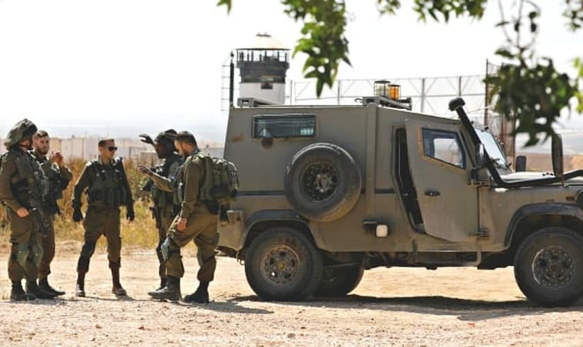 Forças de Defesa de Israel entraram em cessar-fogo, mas permanecem em alerta na Faixa de Gaza. (Foto: CUFI)
