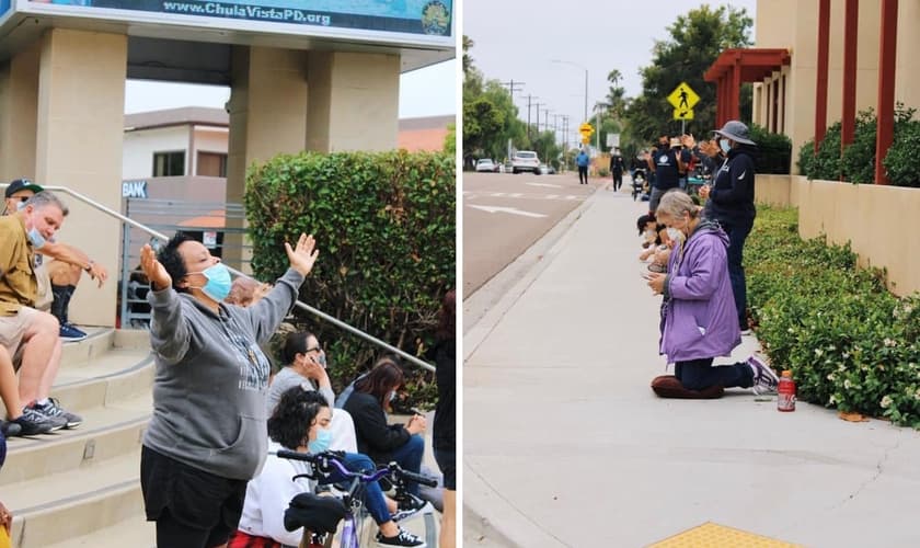O movimento “We Pray San Diego” teve a participação de 135 igrejas e 16.000 pessoas.  (Foto: Rock Church)