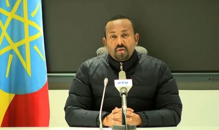 Abiy Ahmed, o primeiro-ministro da Etiópia. (Foto: Ethiopian Public Broadcaster)
